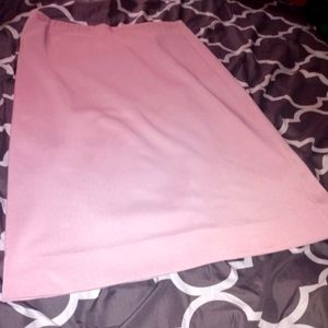 Vintage 50s/60s Pastel Pink Stretch Pencil Skirt Size 14